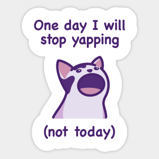 Yapping (Dark Text) Sticker